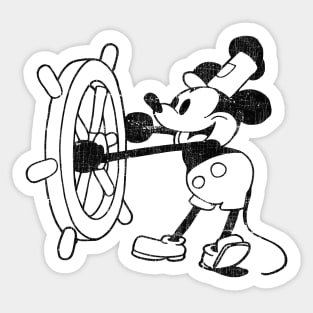 Steamboat Willie Retro Vintage Aesthetic Sticker